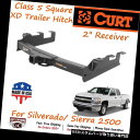 ヒッチメンバー 15302 Curt Class 5エクストラデューティトレーラーヒッチW / 2インチレシーバーチューブ - Silverado / Sier...