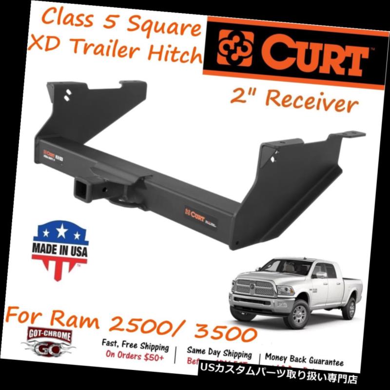 ヒッチメンバー 15409 Curt Class 5エクストラデューティトレーラーヒッチW / 2インチRam 2500用レシーバーチューブ 15409 Curt Class 5 Xtra Duty Trailer Hitch W/ 2" Receiver Tube for Ram 2500