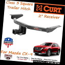 ヒッチメンバー 13284 Curt Class 3スクエアトレーラーヒッチ 2インチレシーバーチューブ（マツダCX-9用） 13284 Curt Class 3 Square Trailer Hitch with 2 Receiver Tube for Mazda CX-9