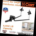 ヒッチメンバー 8000LBのGTWを持つ17001 Curt丸棒重量配分ヒッチ 17001 Curt Round Bar Weight Distributio...