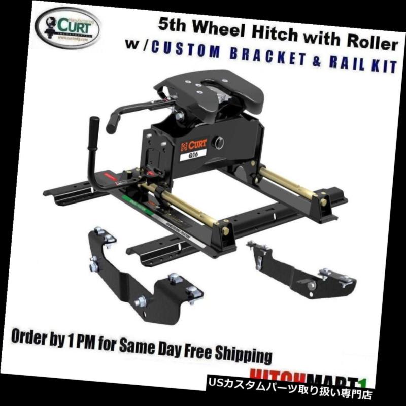 ヒッチメンバー 16K CURT A16 5thホイールトレーラーヒッチパッケージwローラー16418/16204/16 521 16K..