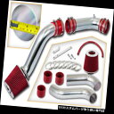エアインテーク インナーダクト フォード1990-1997 Thunderbird 3.8L V6 NAのための赤の冷たい空気吸入キット+ドライフィルター RE...