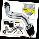 エアインテーク インナーダクト ブラックコールドインダクションエアインテークキット+ドライフィルターMazda 03-08 Mazda6 S 3.0L V6 B...
