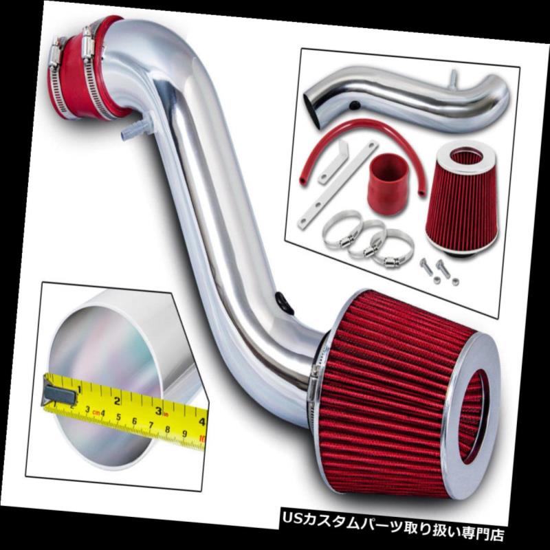 エアインテーク インナーダクト 92-96トヨタカムリ2.2L L4用RAMエアインテークキット+レッドフィルター RAM AIR INTAKE KIT + RED FILTER For 92-96 Toyota Camry 2.2L L4