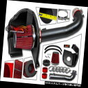 エアインテーク インナーダクト マットブラック吸気キット+ GMC 14-19 Sierra 1500 5.3L 6.2L V8用熱シールド MATT BLAC...