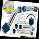 エアインテーク インナーダクト フォード1990-1997 Thunderbird 3.8L V6 NAのための青く冷たい空気の摂取キット+円錐形フィルター B...