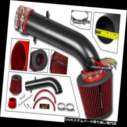 エアインテーク インナーダクト マットブラックRAMエアインテークキット+レッドフィルター（95-02用）Honda Accord V6 LX EX EX-R MATTE BLACK RAM AIR INTAKE KIT+ RED FILTER FOR 95-02 Honda Accord V6 LX EX EX-R