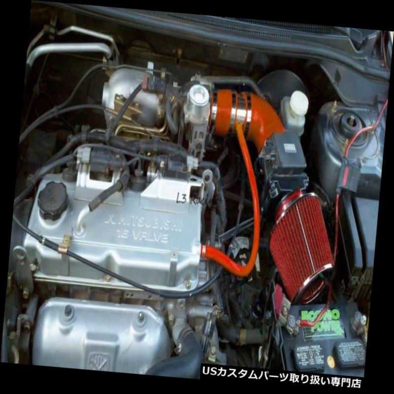 エアインテーク インナーダクト スポーツエアインテークキット+レッドドライフィルター三菱02-07ランサーES LS OZ 2.0 L4 SPORT AIR INTAKE KIT +RED DRY Filter For Mitsubishi 02-07 Lancer ES LS OZ 2.0 L4