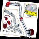 USエアインテーク インナーダクト フォード00-03のための赤の冷たい空気吸入キット+ドライフィルターFocus 2dr 3dr 4dr 2.0L RED C...