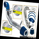 USエアインテーク インナーダクト ホンダ06-11シビックSi 2dr 4drのための青く冷たい空気の吸入のキット+ドライフィルター BLUE COLD AI...