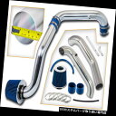 USエアインテーク インナーダクト ホンダ96-00シビックCX DX LX L4 1.6L用ブルーコールドエアインテークシステム+ドライフィルター BLUE ...