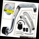 USエアインテーク インナーダクト ホンダ96-00シビックCX DX LX L4 1.6L用ブラックコールドエアインテークシステム+ドライフィルター BLAC...