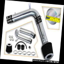 USエアインテーク インナーダクト ホンダ02-03 TL 3.2L / 03 CL V6 VTEC用ブラックコールドエアインテークキット+ドライフィルター B...