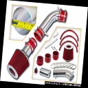 エアインテーク インナーダクト 95-98トヨタT-100タコマ3.4L V6用RAMエアインテークキット+レッドフィルター RAM AIR INTAKE KI...
