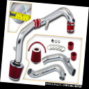 エアインテーク インナーダクト ホンダ01-05シビックDX / LX / EX 1.7L用冷気取り入れキット+赤フィルターマニュアルのみ COLD AIR I...