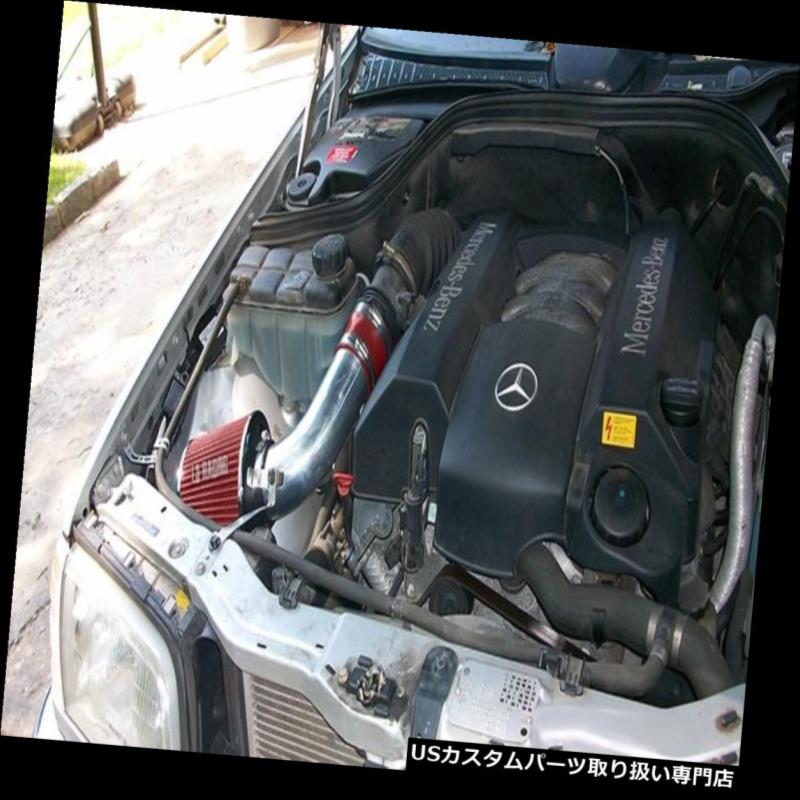 エアインテーク インナーダクト ラムエアインテークキット+ 98-00メルセデスベンツC220 / 230/280 2.3L 2.8L用REDフィルター Ram Air Intake Kit + RED Filter For 98-00 Mercedes Benz C220/230/280 2.3L 2.8L