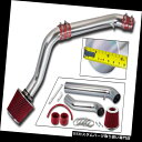 エアインテーク インナーダクト ホンダ92-95シビック/ 93-97 DEL SOL 1.5L / 1.6L用レッドコールドエアインテークキット+フィルター ...