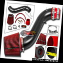 エアインテーク インナーダクト マットスポーツエアインテークキット+レッドフィルター（90-93用）Honda Accord 2.2L L4 DX LX EX MATTE SPORT AIR INTAKE KIT + RED FILTER FOR 90-93 Honda Accord 2.2L L4 DX LX EX