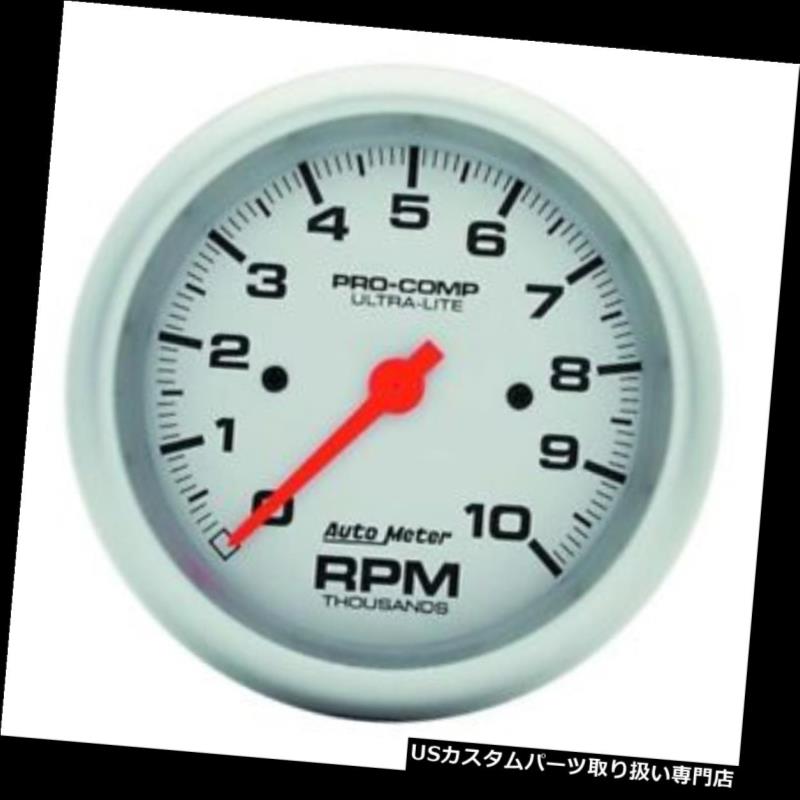 USタコメーター オートメーター4497ウルトラライトエアコアインダッシュタコート、10k RPM、3?3/8インチ Auto Meter 4497 Ultra...