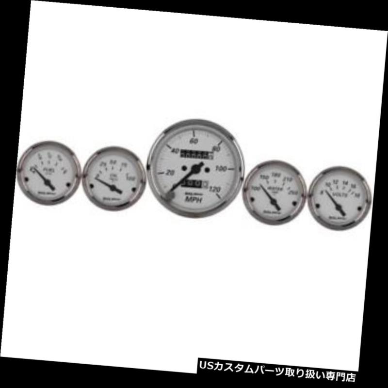 USタコメーター オートメーター1901アメリカンプラチナ5ピースゲージキット Auto Meter 1901 American Platinum 5 Piece Gauge Kit