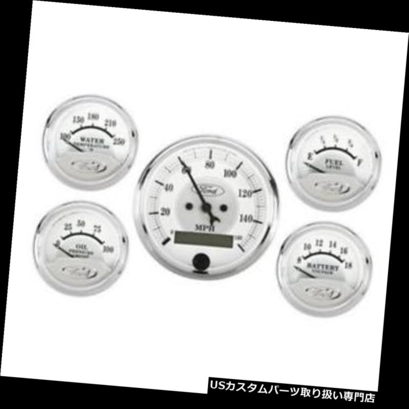 USタコメーター オートメーター880087名作シルバーフォード5ゲージセット Auto Meter 880087 Masterpiece Silver Ford Five Gauge Set