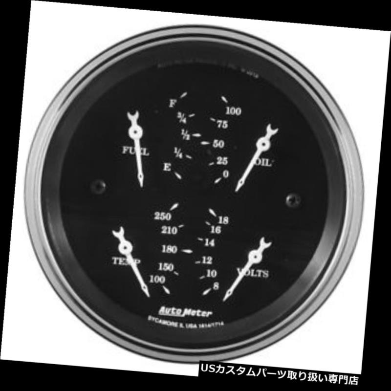 USタコメーター オートメーター1714オールドタイムブラック、3-3 / 8 