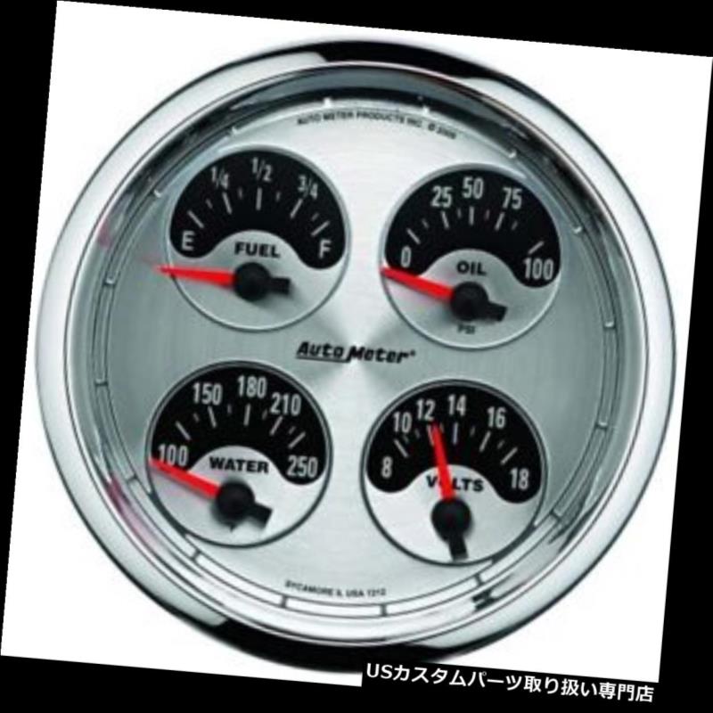 USタコメーター オートメーター1212アメリカンマッスルエアコアクワッドゲージ Auto Meter 1212 American Muscle Air-Core Quad Gauge