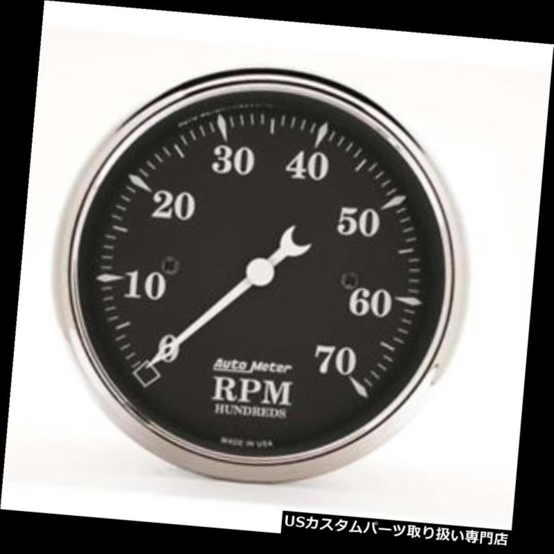 USタコメーター オートメーター1798オールドタイムブラックエアコアインダッシュタコメーター、3-1 / 8 Auto Meter 1798 Old Tyme Black Air-Core In-Dash Tachometer, 3-1/8