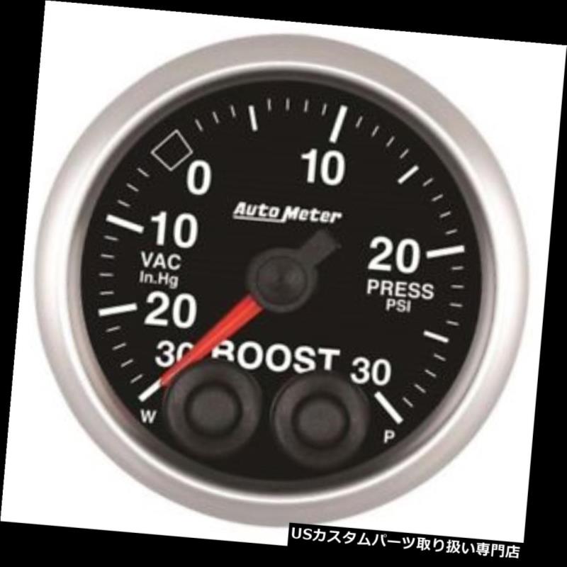 USタコメーター 自動メーター5677エリートデジタルステッピングモーターブースト/真空計 Auto Meter 5677 Elite Digital Stepper Motor Boost/Vacuum Gauge