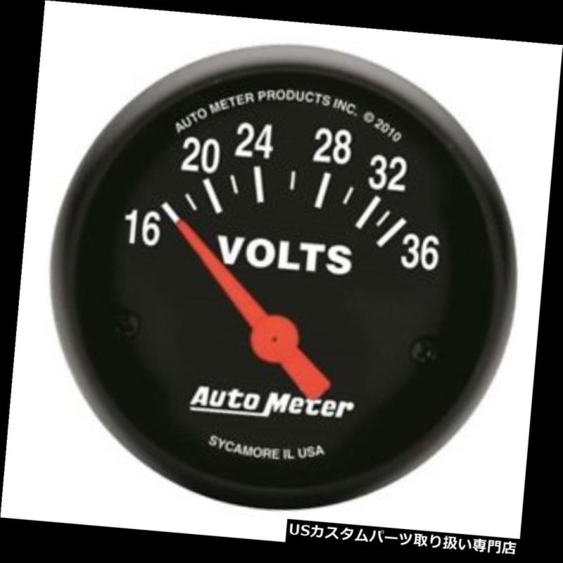 USタコメーター オートメーター2651 Zシリーズ空芯電圧計、2?1/16インチ Auto Meter 2651 Z-Series Air-Core Voltmeter Gauge, 2-1/16 Inch