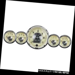 USタコメーター オートメーター2002プレステージアンティークアイボリー5ピースゲージキット Auto Meter 2002 Prestige Antique Ivory 5 Piece Gauge Kit