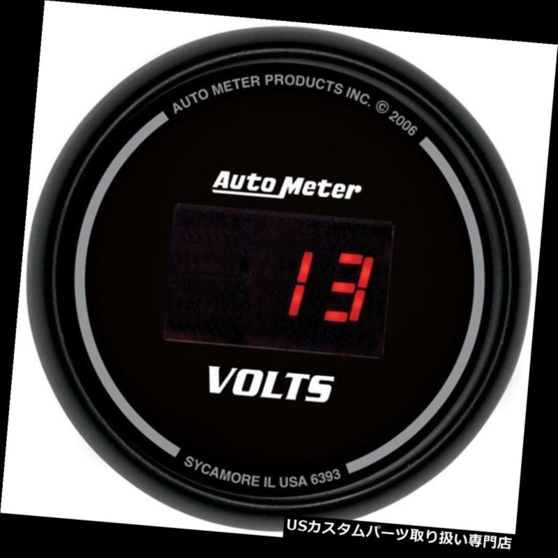 USタコメーター オートメーター6393 Sport-Compデジタル電圧計 Auto Meter 6393 Sport-Comp Digital Voltmeter Gauge