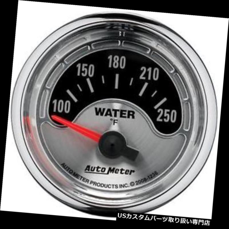 楽天カスタムパーツ WORLD倉庫USタコメーター 自動メーター1236アメリカの筋肉空芯水温計 Auto Meter 1236 American Muscle Air-Core Water Temperature Gauge