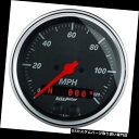 USタコメーター 自動メーター1449デザイナーブラックエアコアGPSスピードメーターゲージ Auto Meter 1449 Designer Black Air-Core GPS Speedometer Gauge