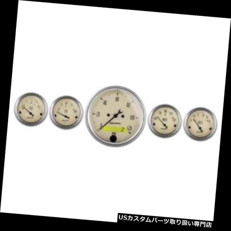 USタコメーター オートメーター1809アンティークベージュ5ピースゲージキット Auto Meter 1809 Antique Beige 5 Piece Gauge Kit