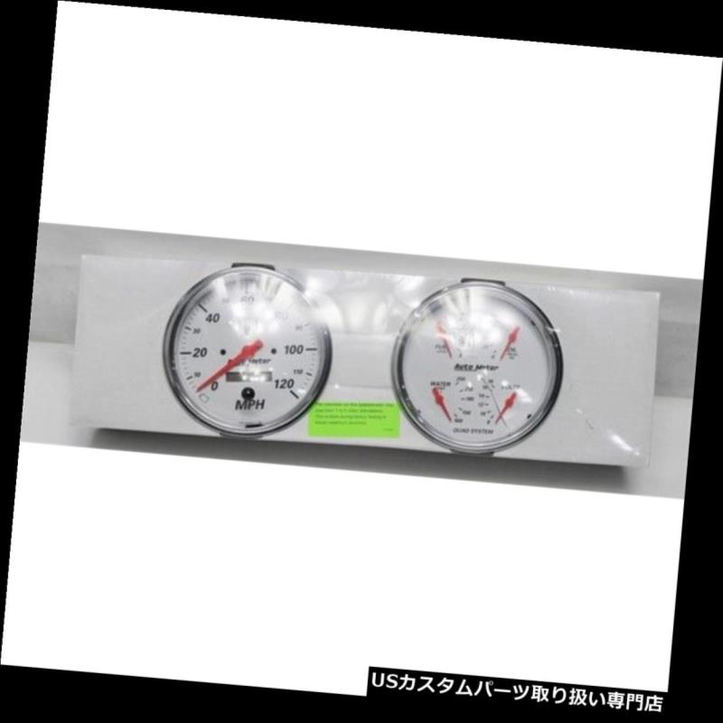 USタコメーター ガレージセール - オートメーター1303アークティックホワイトクワッドゲージ Garage Sale - Auto Meter 1303 Arctic White Quad Gauges