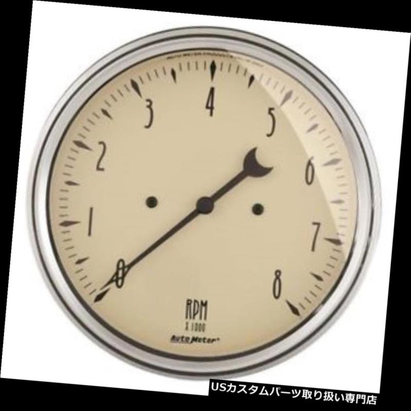 USタコメーター オートメーター1899アンティークベージュ空芯インダッシュタコメーターゲージ Auto Meter 1899 Antique Beige Air-Core In-Dash Tachometer Gauge