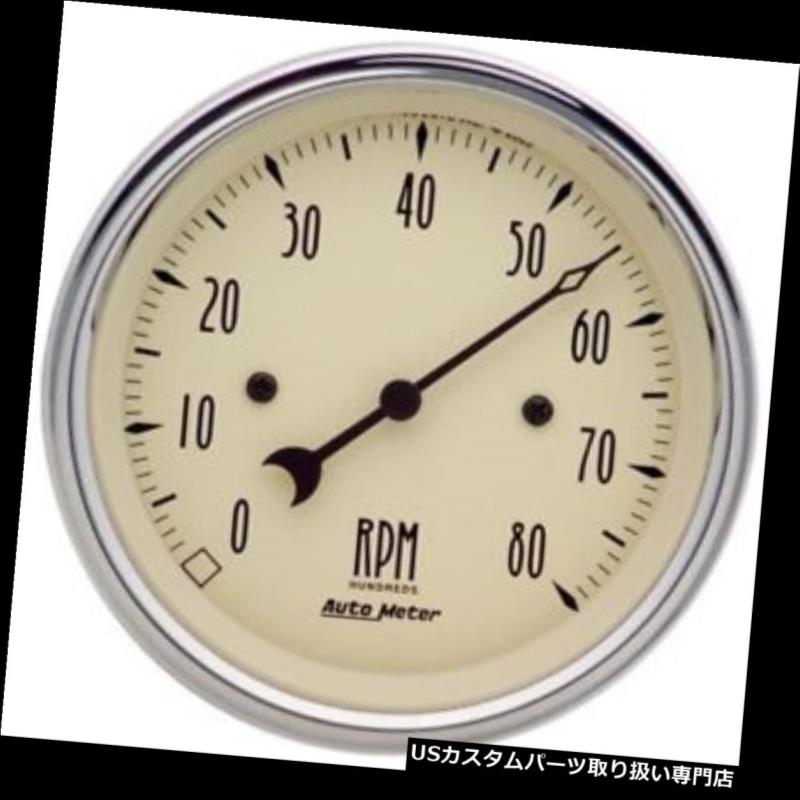 USタコメーター オートメーター1890アンティークベージュ空芯インダッシュタコメーターゲージ Auto Meter 1890 Antique Beige Air-Core In-Dash Tachometer Gauge