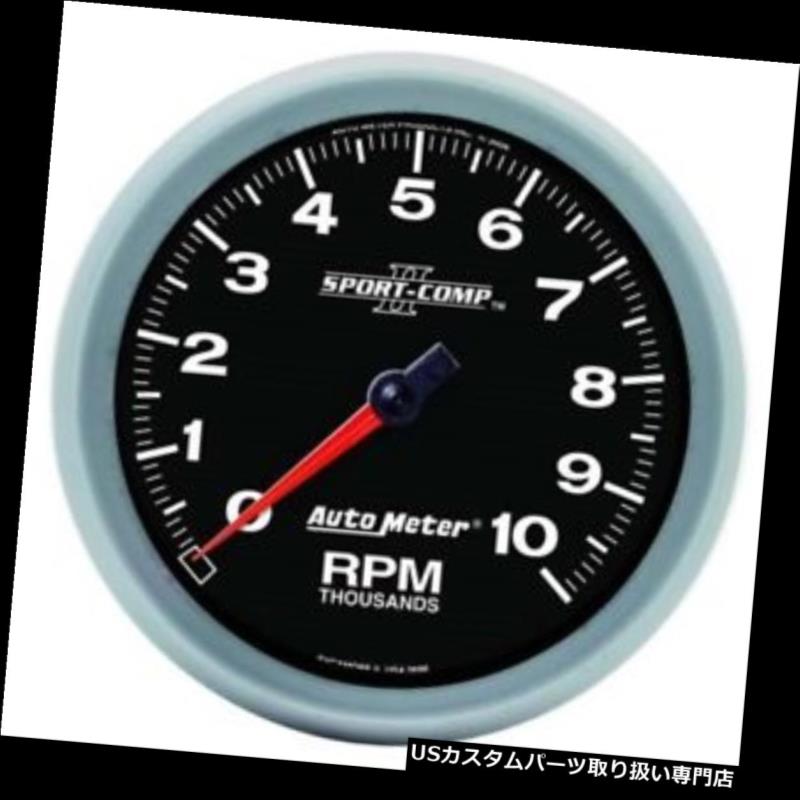 USタコメーター オートメーター3698スポーツコンプIIエアコアインダッシュタコート、10k RPM、5インチ Auto Meter 3698 Sport-Comp II Air-Core In-Dash Tach, 10k RPM, 5 Inch