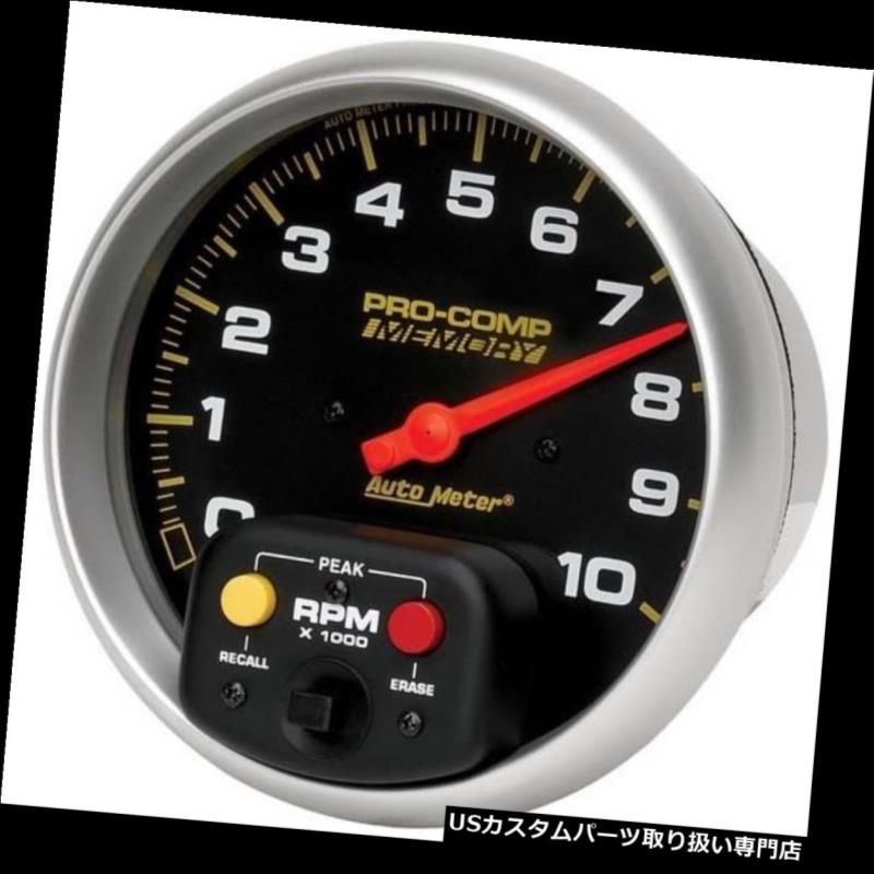 USタコメーター オートメーター6801 Pro-Compエアコアペデスタルタコメーター、10k RPM、5インチ Auto Meter 6801 Pro-Comp Air-Core Pedestal Tachometer, 10k RPM, 5 Inch