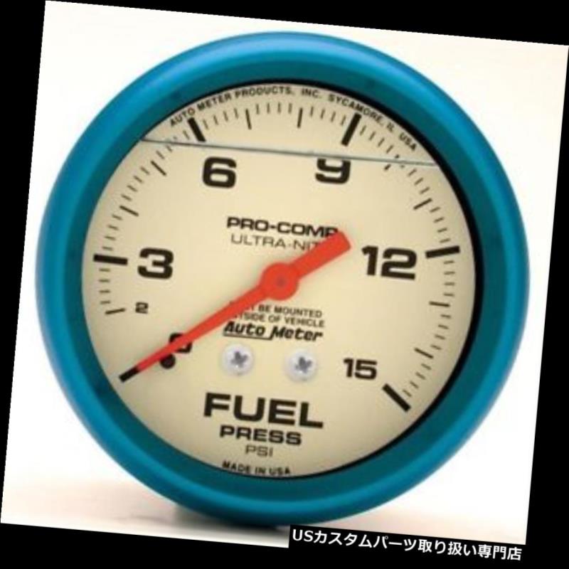 USタコメーター オートメーター4211ウルトラナイト機械式燃料圧力計、2-5 / 8インチ Auto Meter 4211 Ultra-Nite Mechanical Fuel Pressure Gauge, 2-5/8 Inch