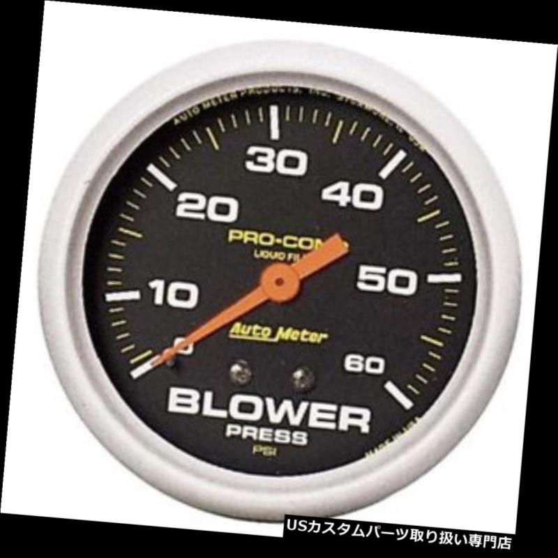 USタコメーター オートメーター5402プロコンプメカニカルブロワー圧力計、2-5 / 8インチ Auto Meter 5402 Pro-Comp Mechanical Blower Pressure Gauge, 2-5/8 Inch