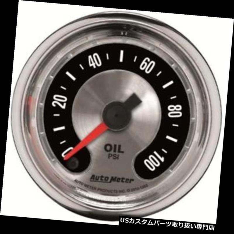 楽天カスタムパーツ WORLD倉庫USタコメーター 自動計1219年アメリカの筋肉機械油圧ゲージ Auto Meter 1219 American Muscle Mechanical Oil Pressure Gauge