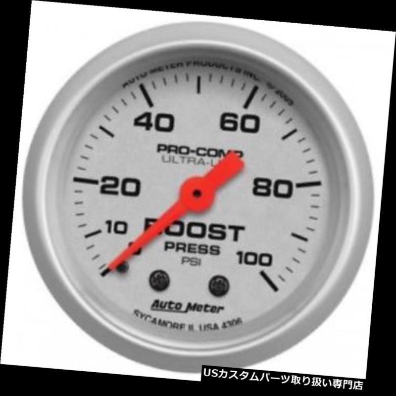 USタコメーターオートメーター43062-1/16quot;ウルトラライトメカニカルブーストゲージ、0-100PSIAutoMeter43062-1/16quot;Ultra-LiteMechanicalBoostGauge,0-100PSI