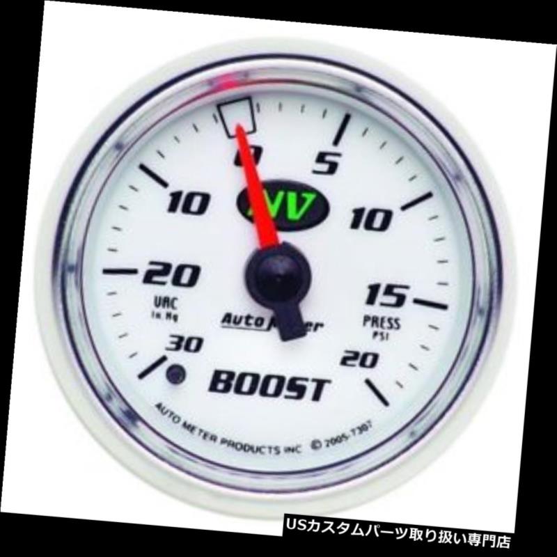 USタコメーター 自動メーター7307 NVメカニカルブースト/真空計、2-1 / 16インチ Auto Meter 7307 NV Mechanical Boost/Vacuum Gauge, 2-1/16 Inch
