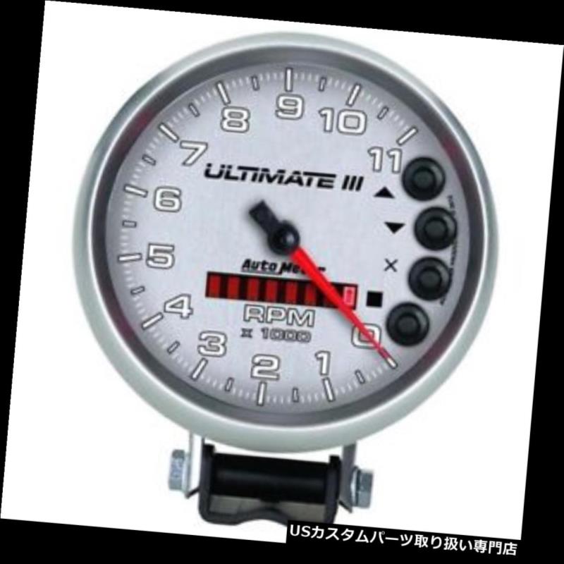 USタコメーター オートメーター6886 Ultimate Air-Coreペデスタルタコメーター、11k、5インチ Auto Meter 6886 Ultimate Air-Core Pedestal Tachometer, 11k, 5 Inch