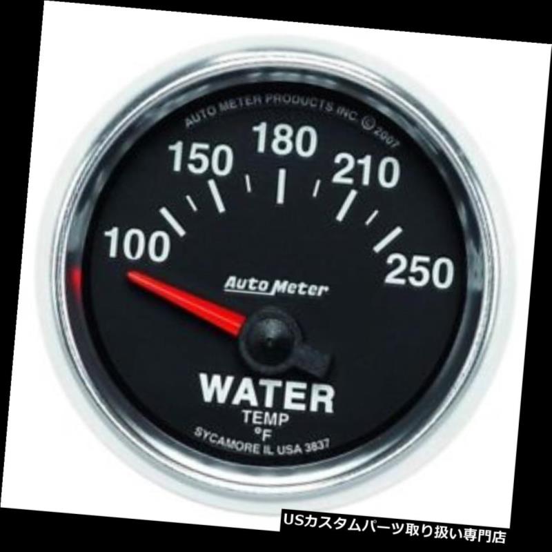 USタコメーター 自動メーター3837 GS空芯水温計、2-1 / 16インチ Auto Meter 3837 GS Air-Core Water Temperature Gauge, 2-1/16 Inch