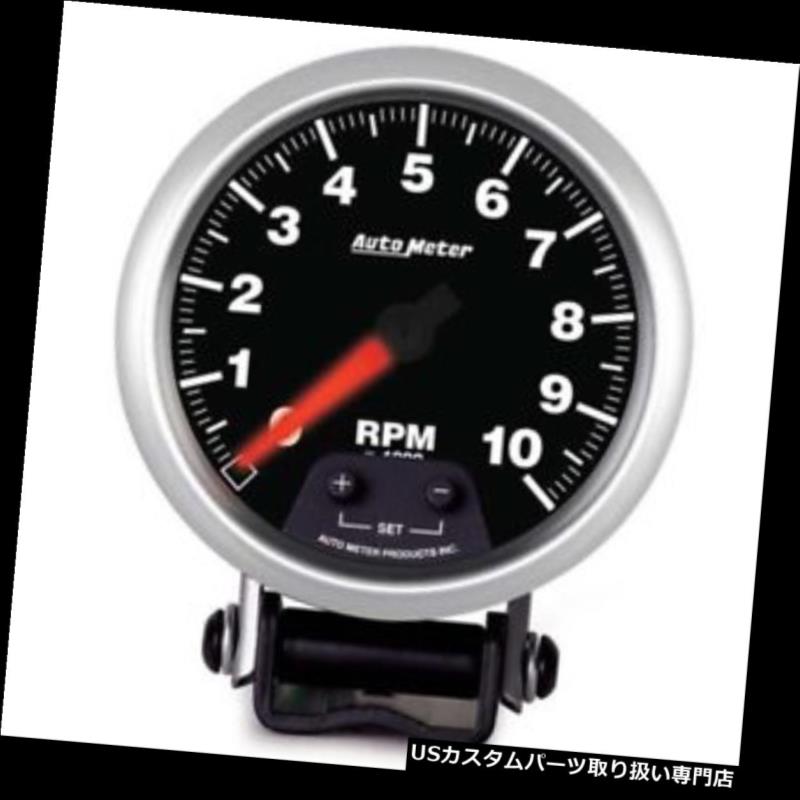 USタコメーター オートメーター5690エリート空芯ペデスタルタコメーターゲージ、3-3 / 4 Auto Meter 5690 Elite Air-Core Pedestal Tachometer Gauge, 3-3/4