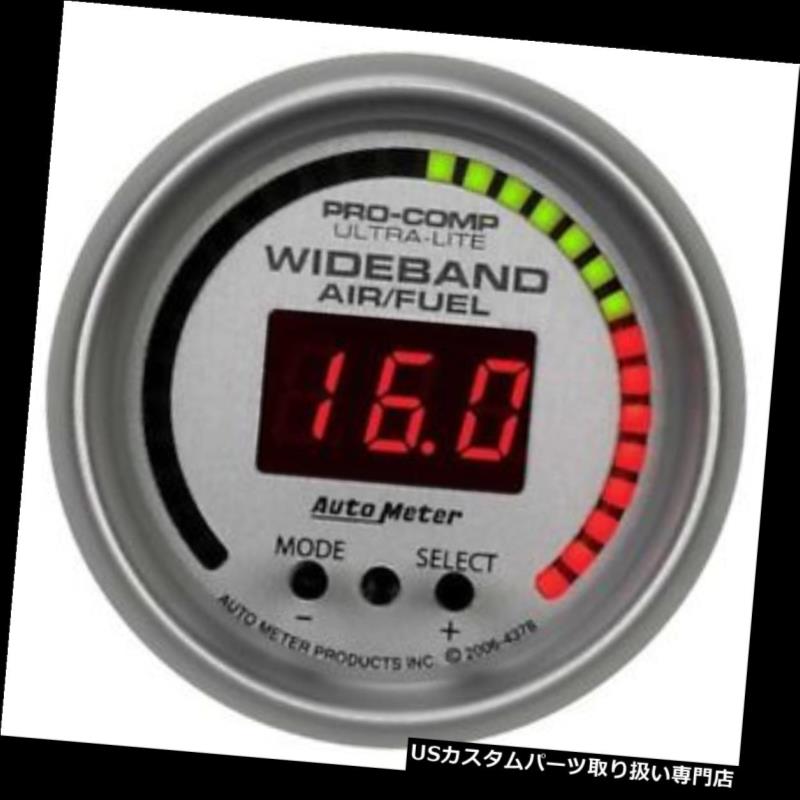 USタコメーター オートメーター4378ウルトラライトデジタルワイドバンド空燃比（AFR）ゲージ Auto Meter 4378 Ultra-Lite Digital Wideband Air/Fuel Ratio (AFR) Gauge