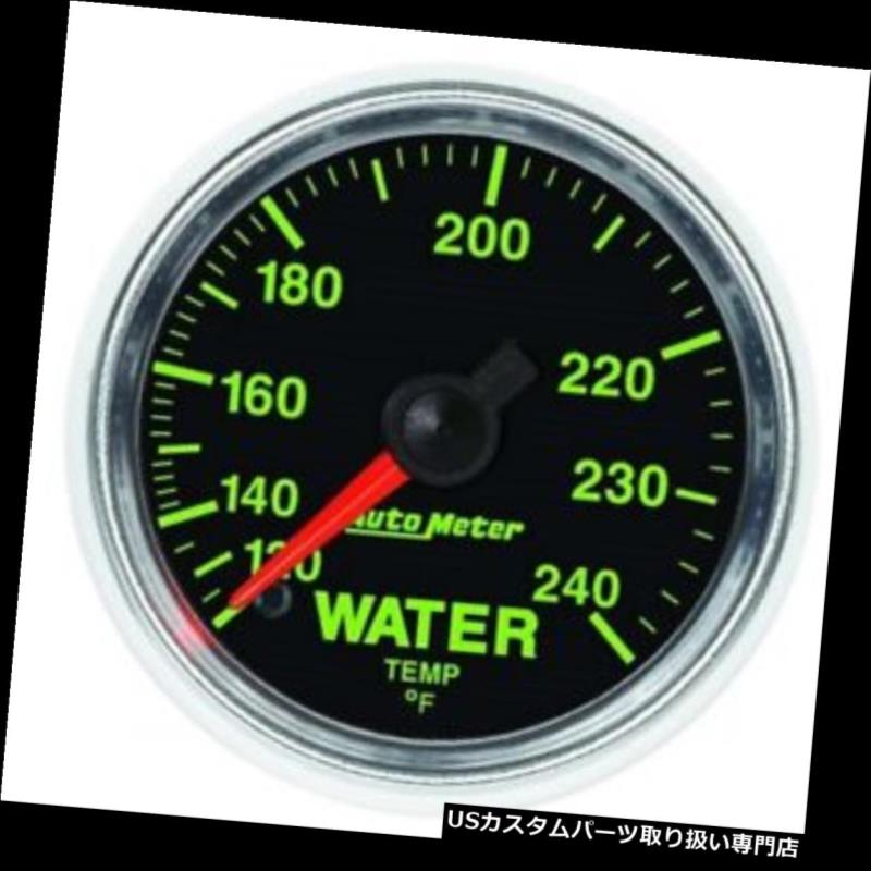 USタコメーター 自動メートル3832 GSの機械水温のゲージ、2-1 / 16インチ Auto Meter 3832 GS Mechanical Water Temperature Gauge, 2-1/16 Inch